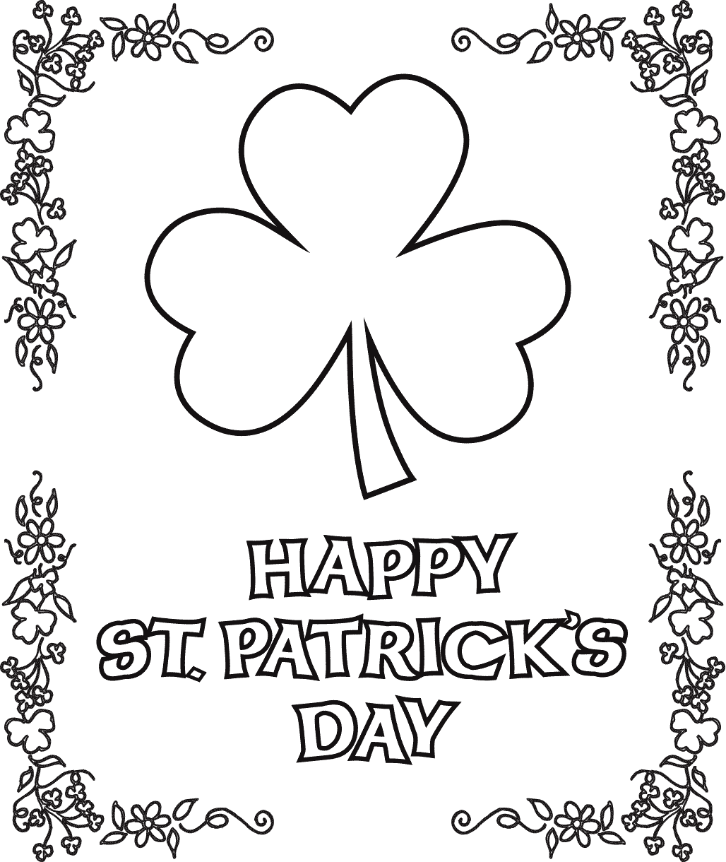 Shamrock Coloring Page