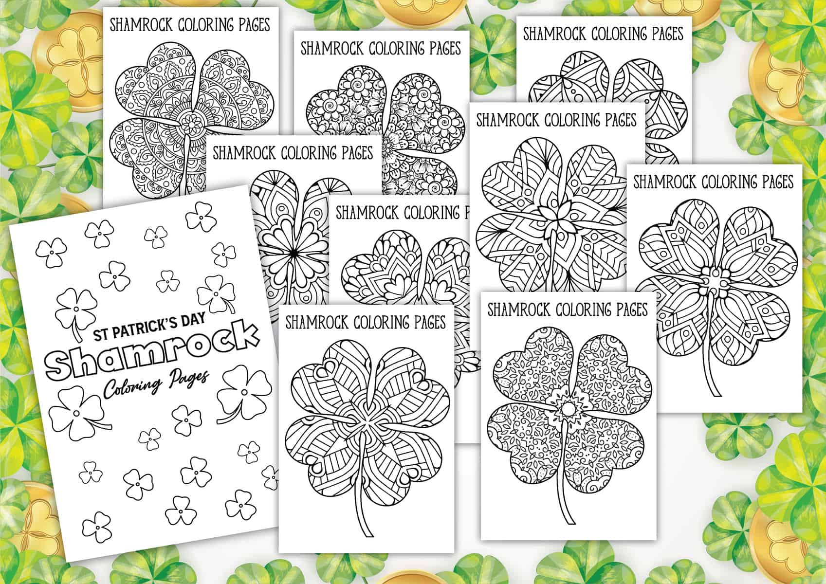 Shamrock Coloring Pages Shamrock Coloring Pages