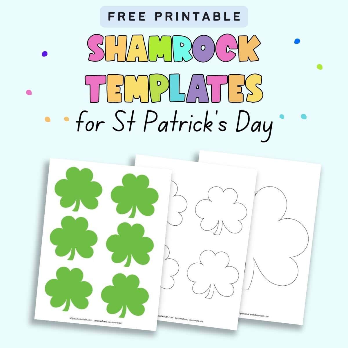 Shamrock Template Shamrock Template
