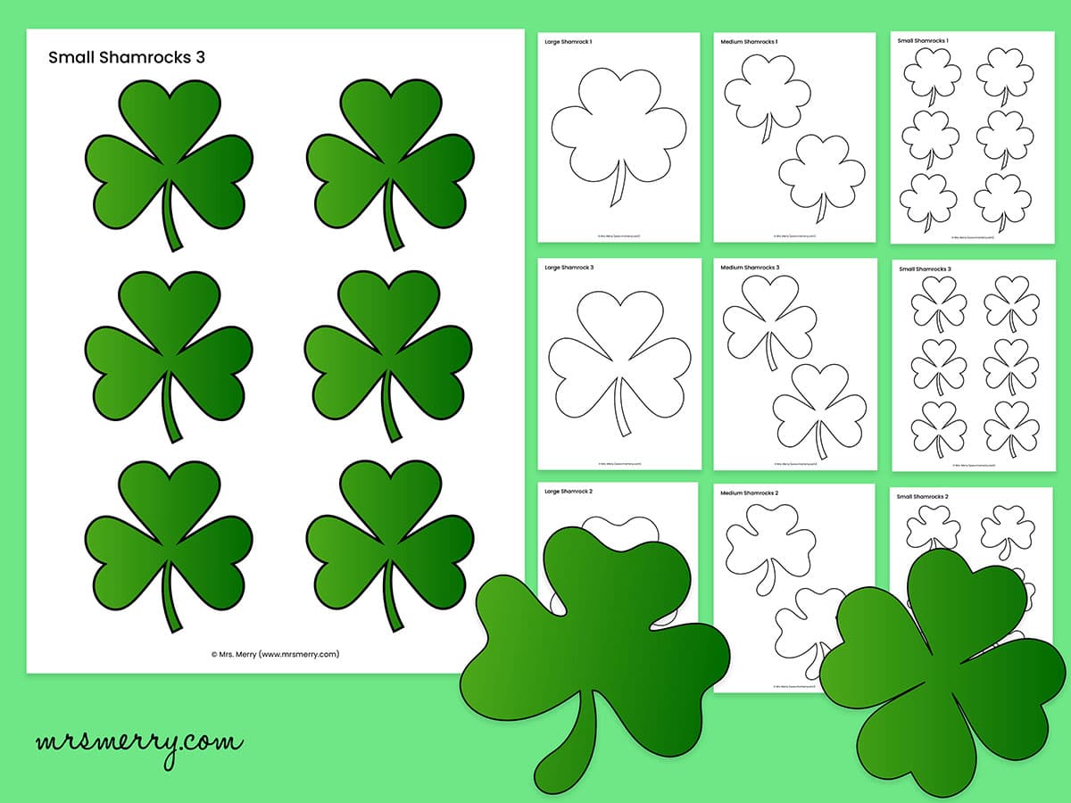 Shamrock Templates For Crafts