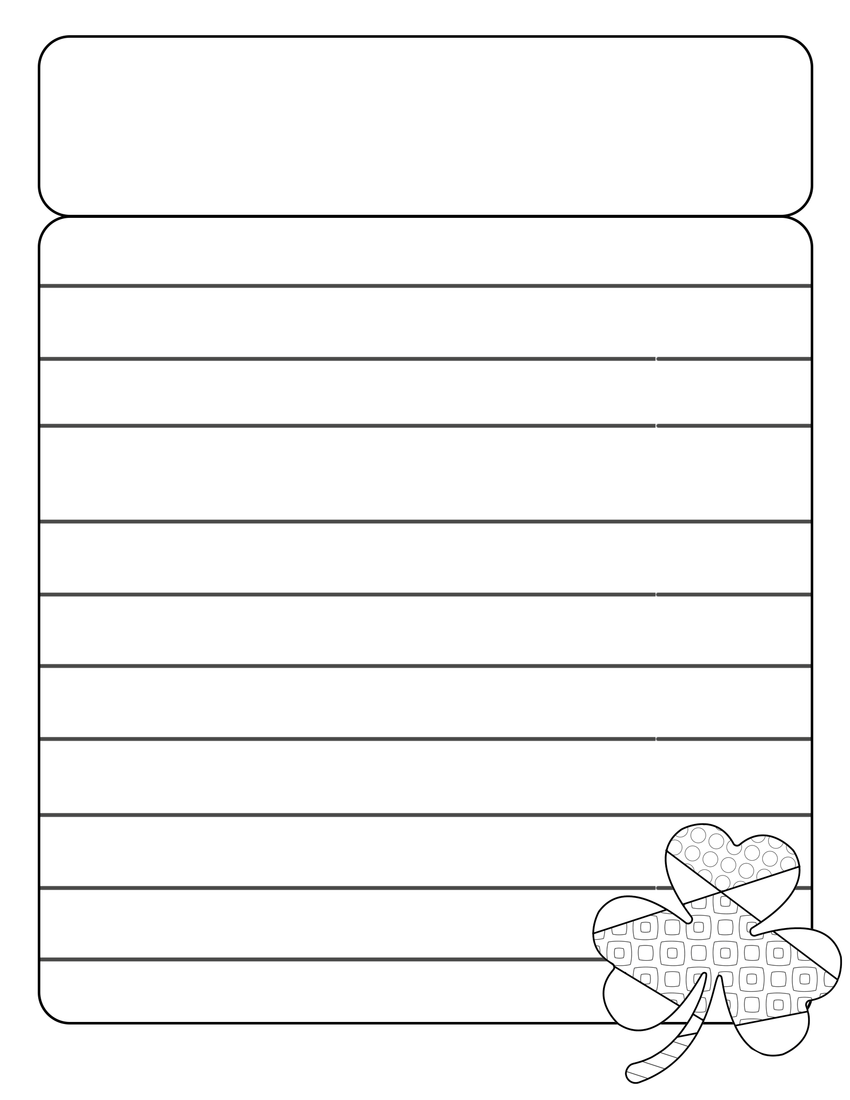 Shamrock Writing Prompt