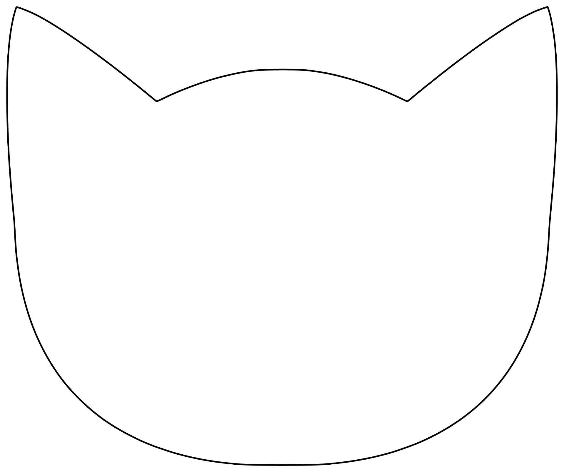 free printable cat face template free printable cat face template