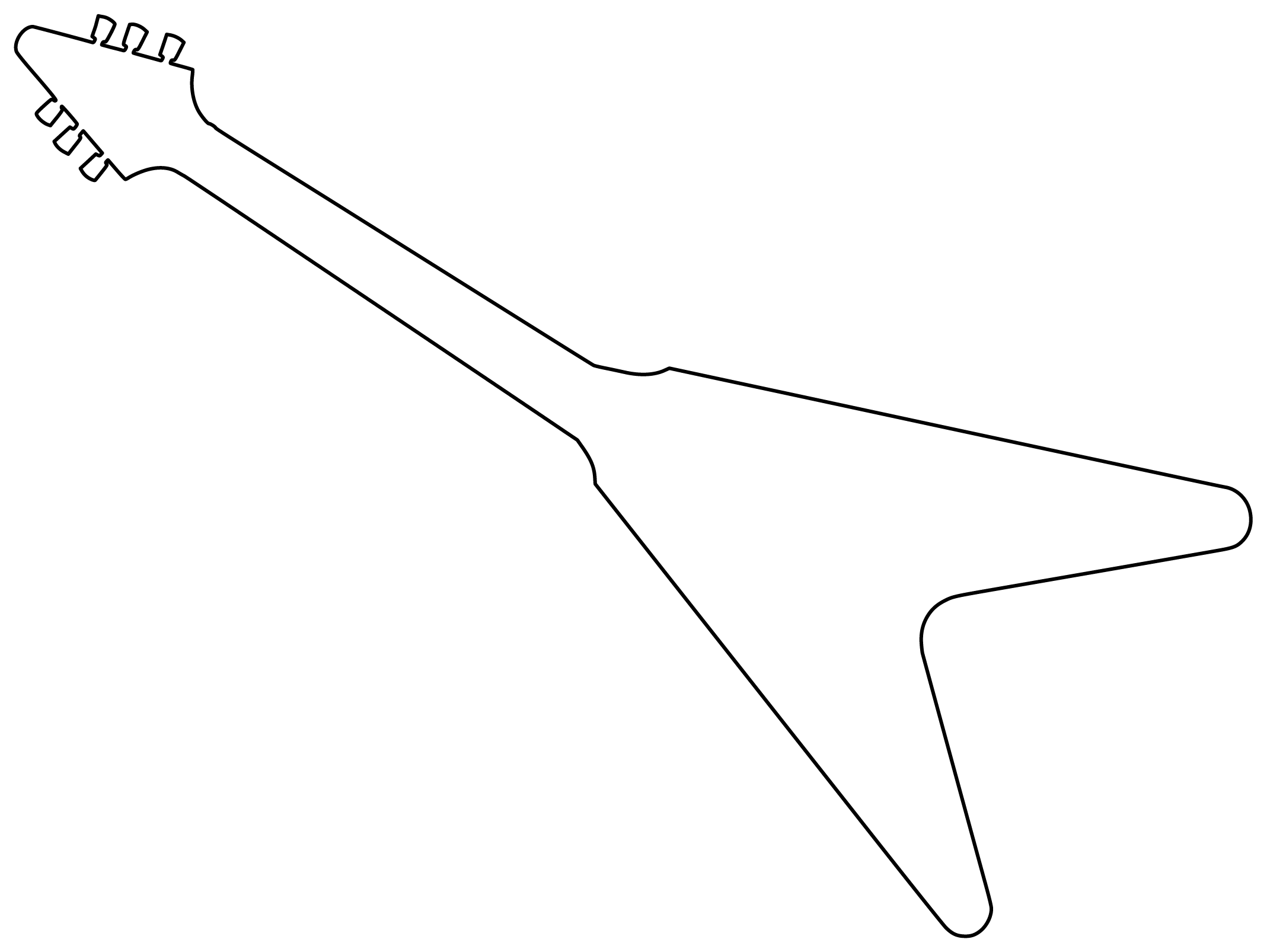 Shape Of Electric Guitar Shape Of Electric Guitar