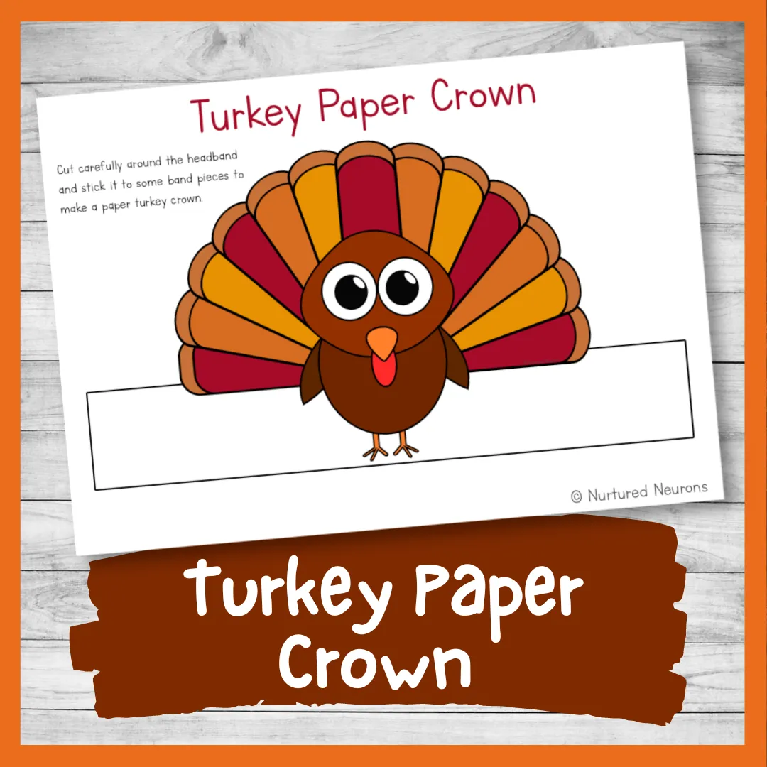 Simple Paper Turkey Crown Headband Craft Templates Simple Paper Turkey Crown Headband Craft Templates