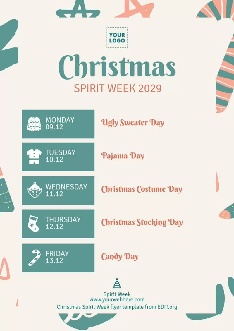 Spirit Week Templates