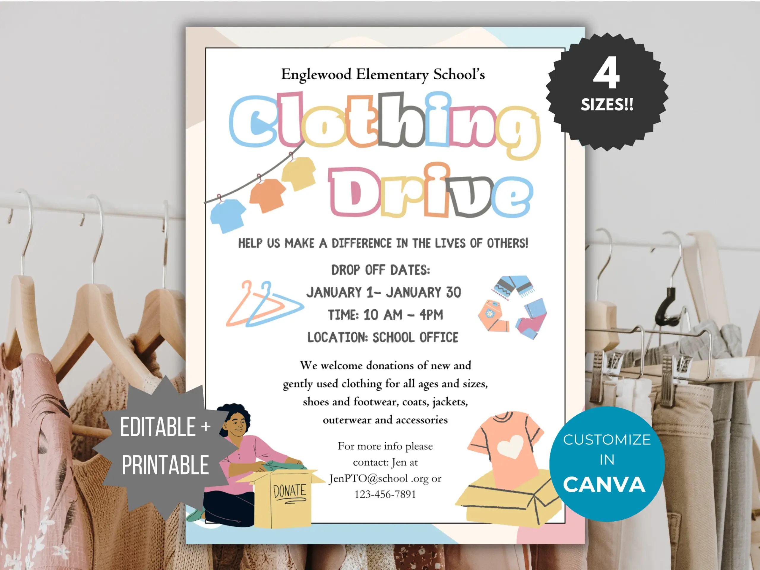 Spring Clothing Drive Flyer Template Spring Clothing Drive Flyer Template