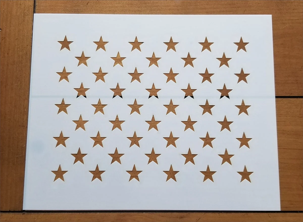 free printable american flag star template