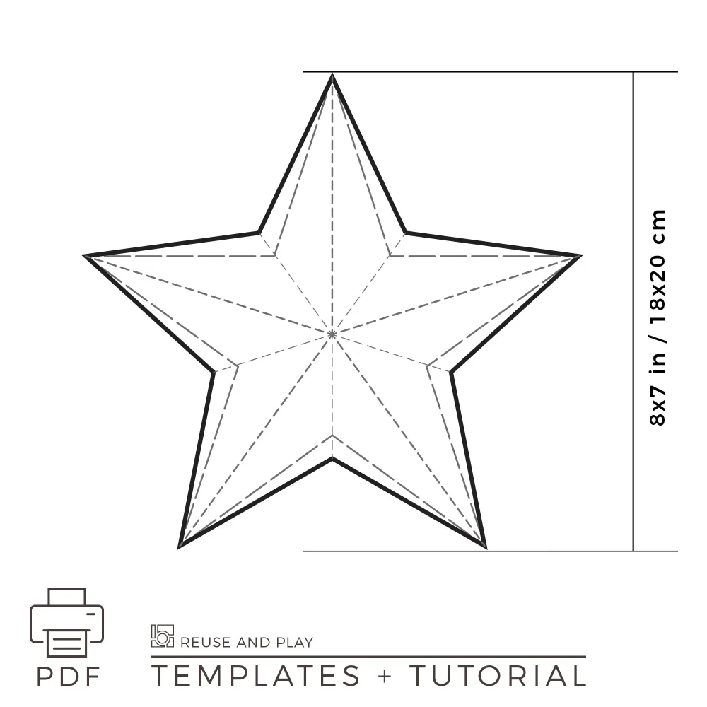 templates christmas star