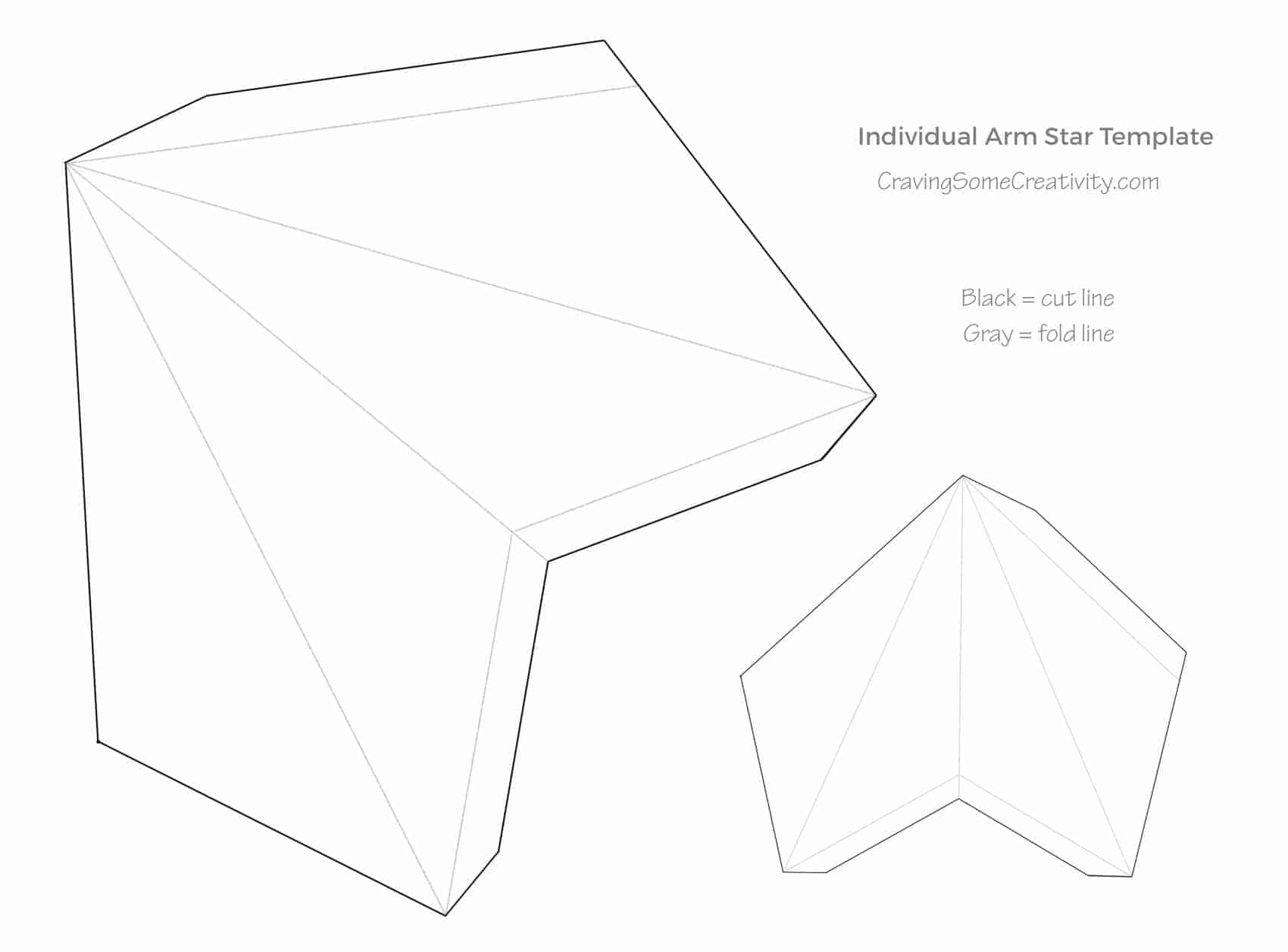 Star Tree Topper Template