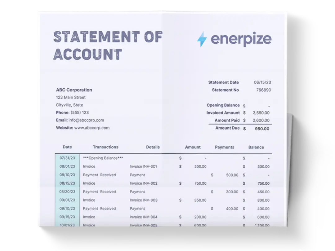 Statement Of Account