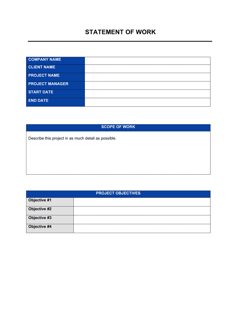 sow template sample