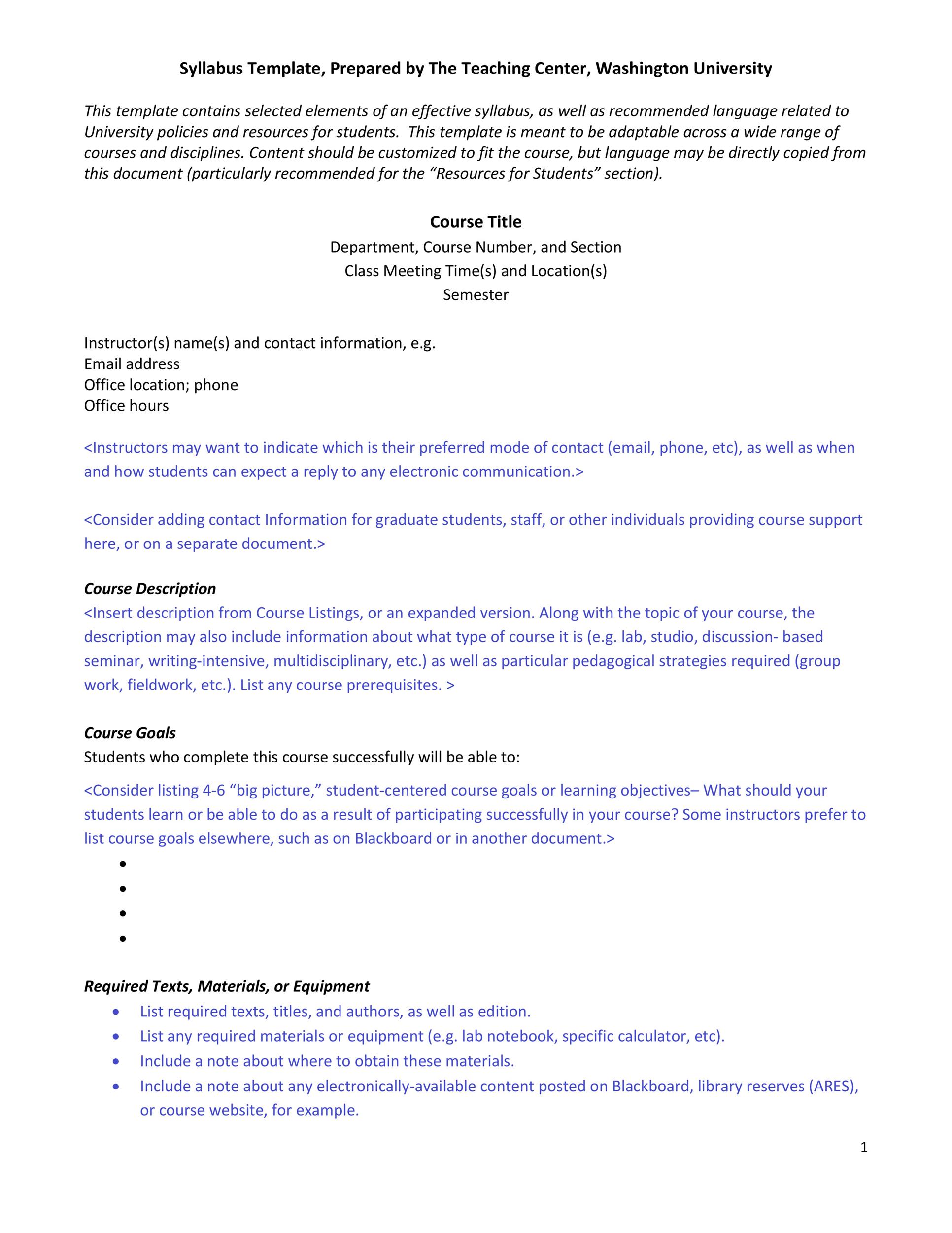 Syllabus