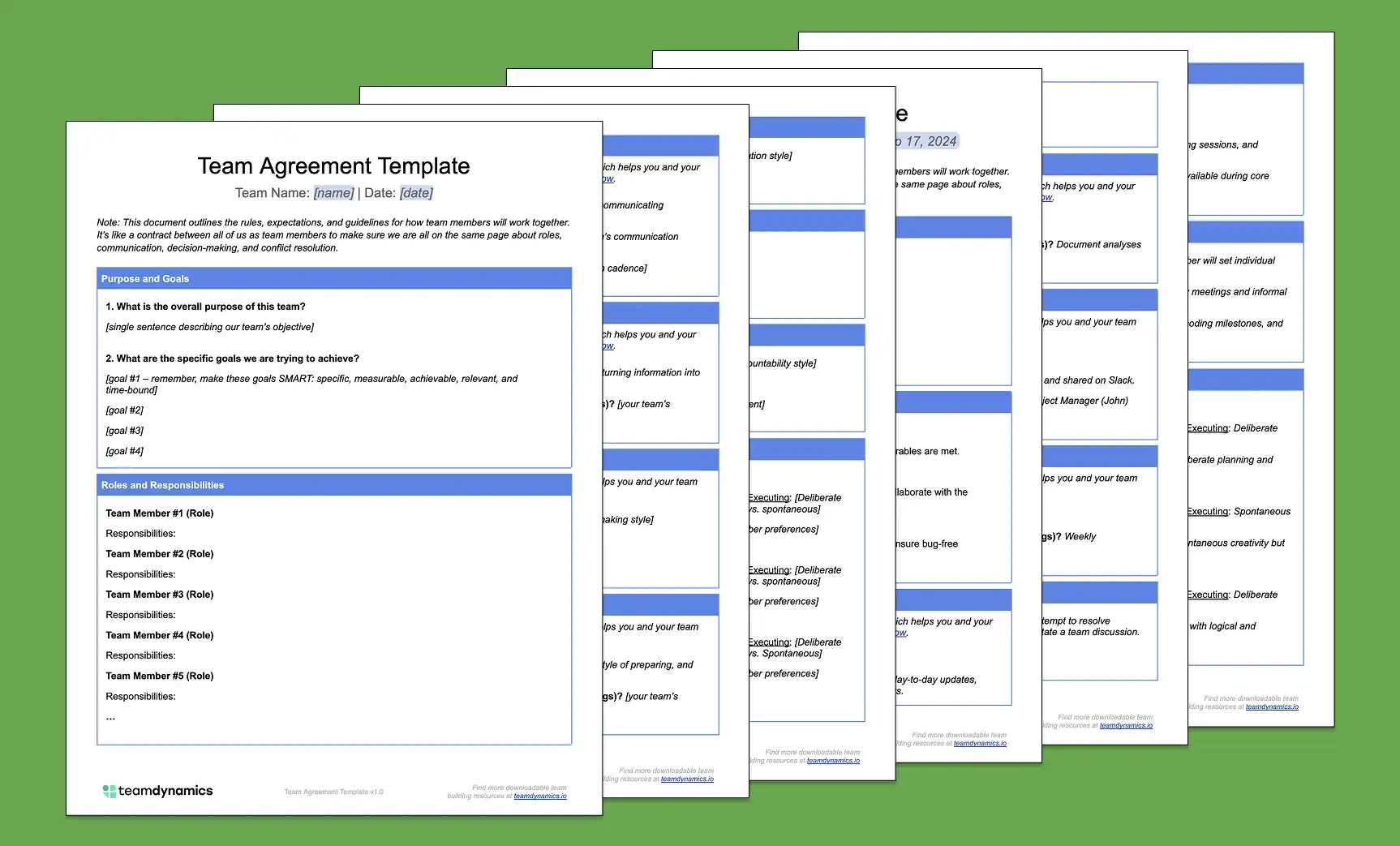 Team Agreement Template And Examples Team Agreement Template And Examples
