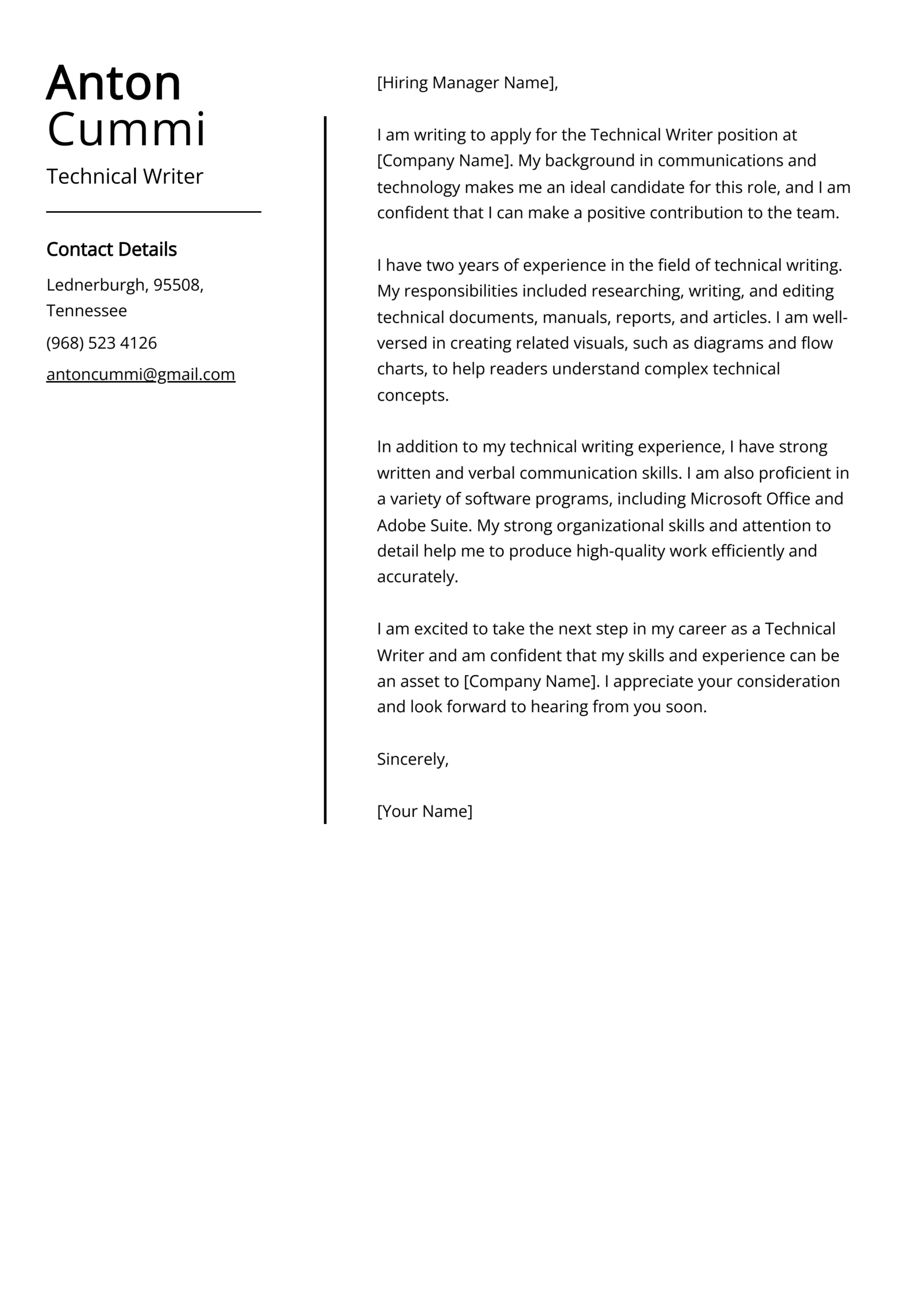 Technical Writer