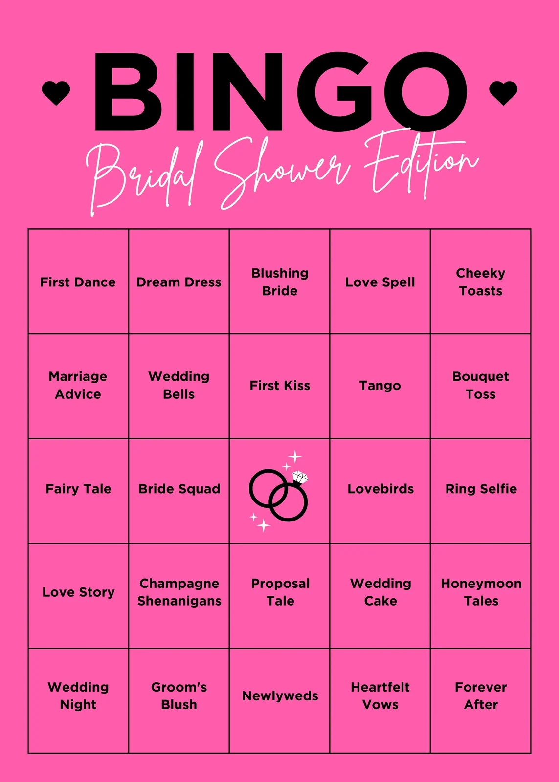 sample bingo card template sample bingo card template