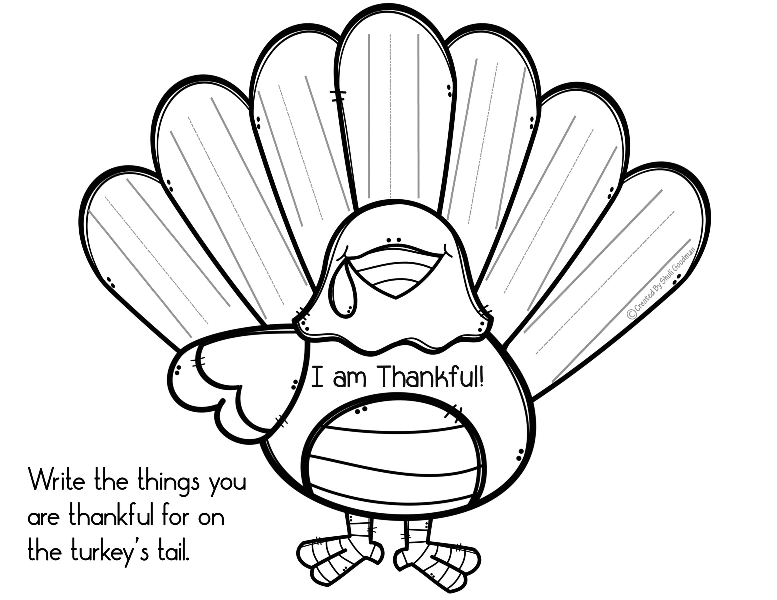Thankful Turkey Free Thanksgiving Activity Thankful Turkey Free Thanksgiving Activity