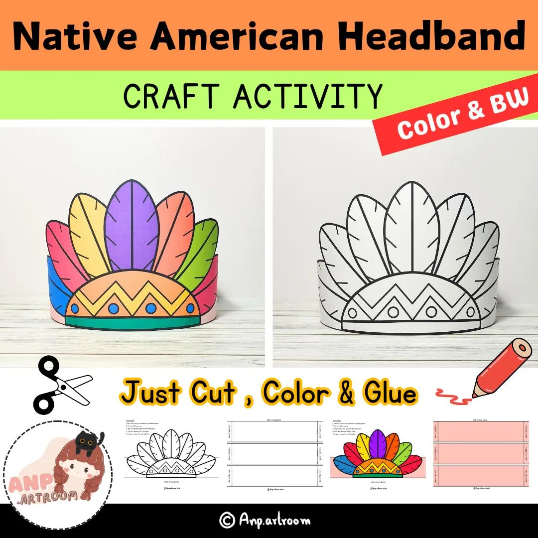 Thanksgiving Feather Headband Craft Thanksgiving Feather Headband Craft