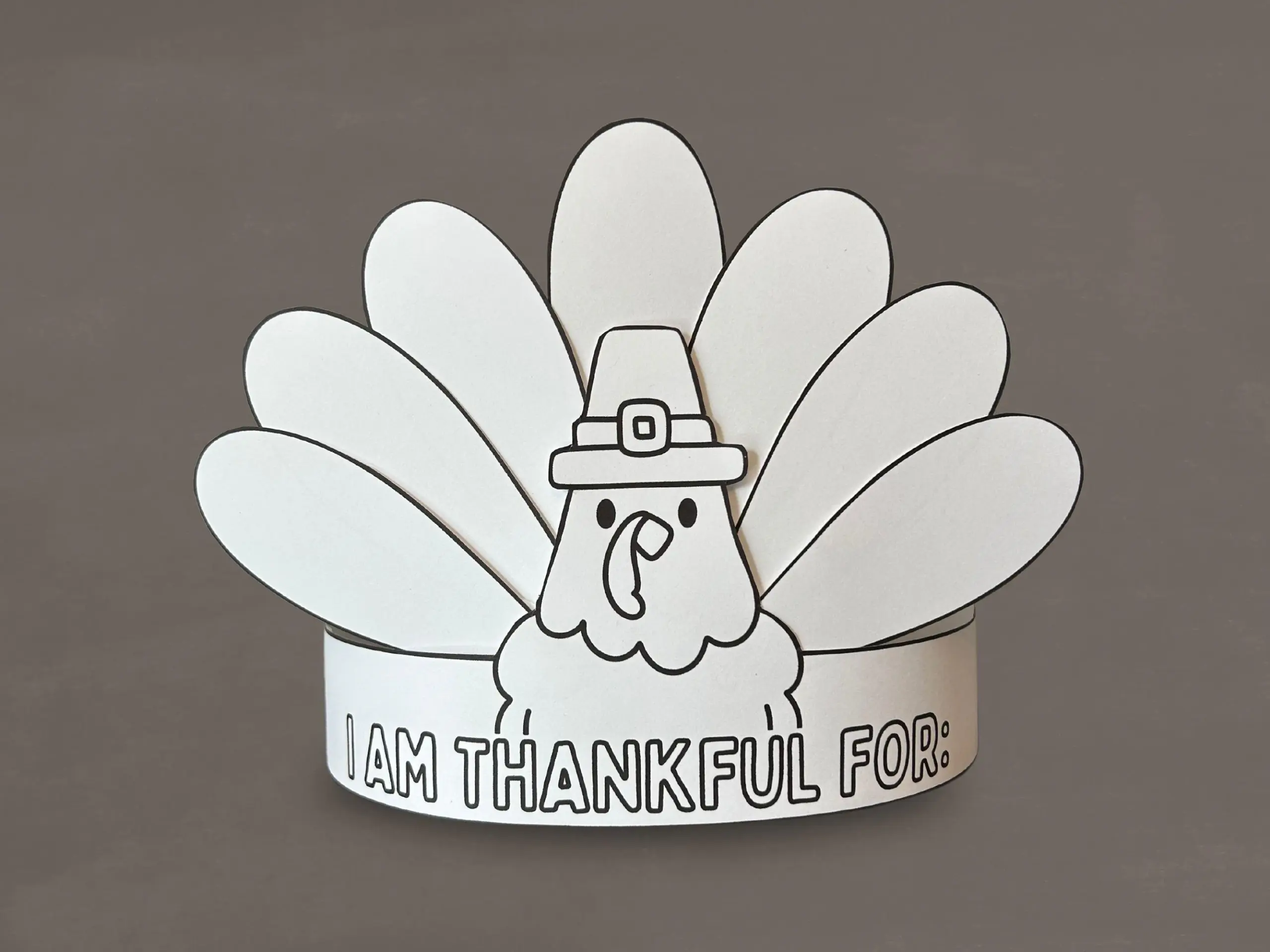 free printable turkey hat template free printable turkey hat template