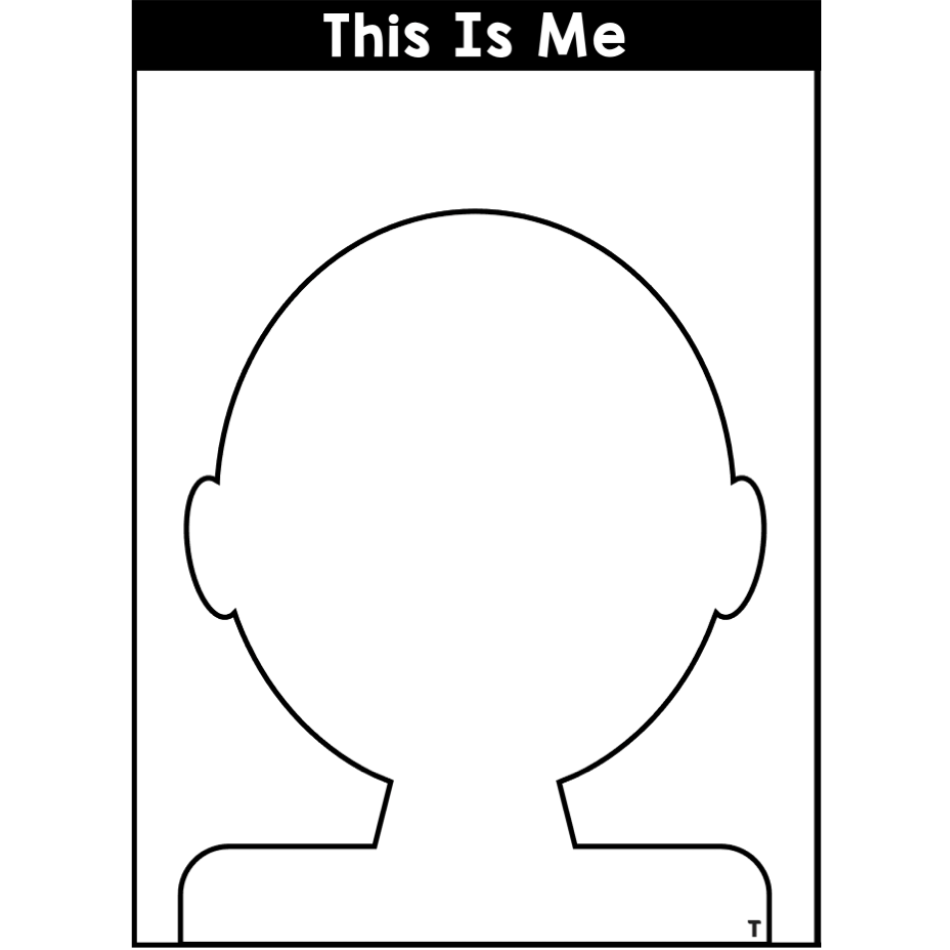 This Is Me Blank Face Template