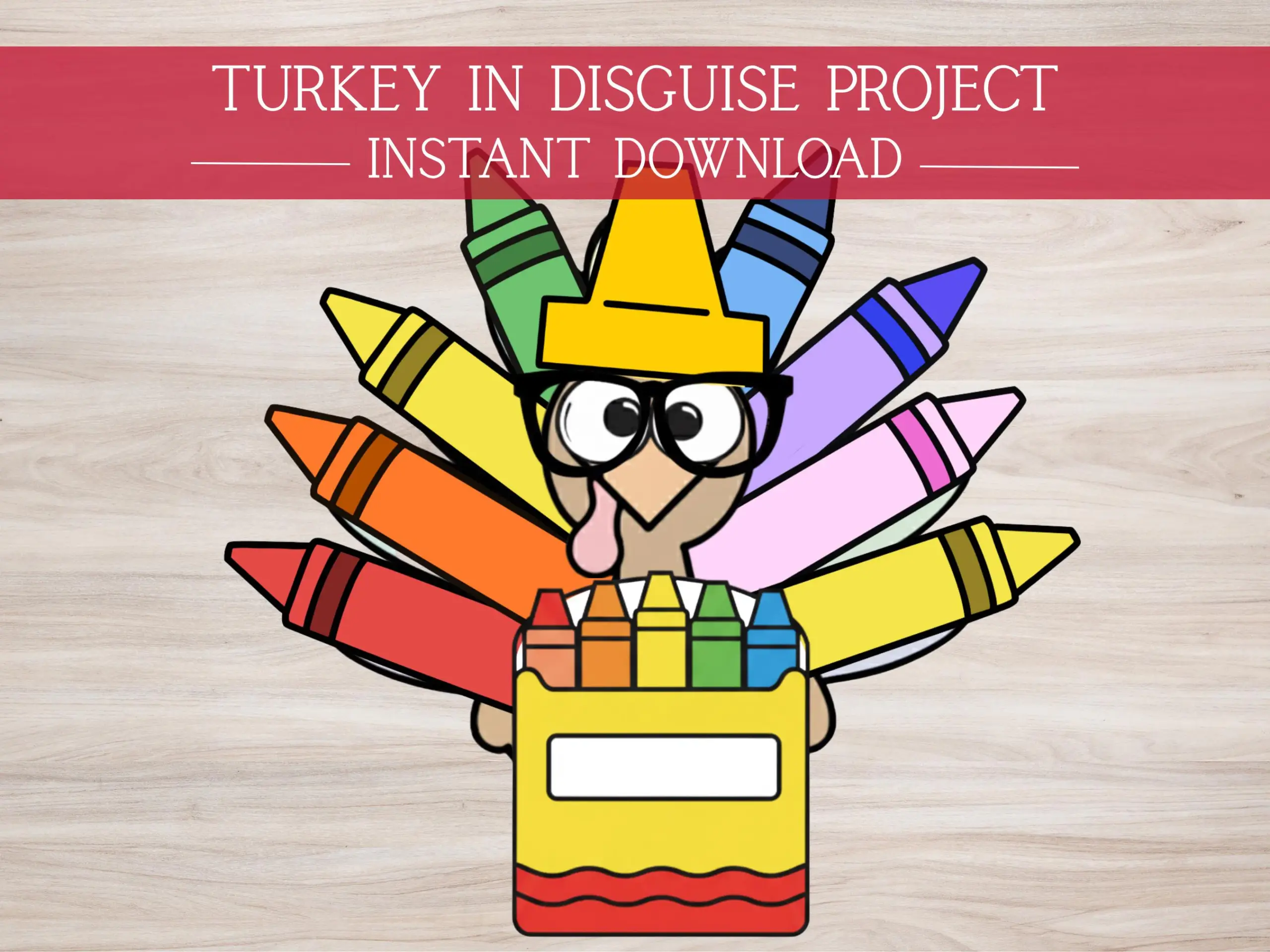 disguise a turkey crayon box template disguise a turkey crayon box template