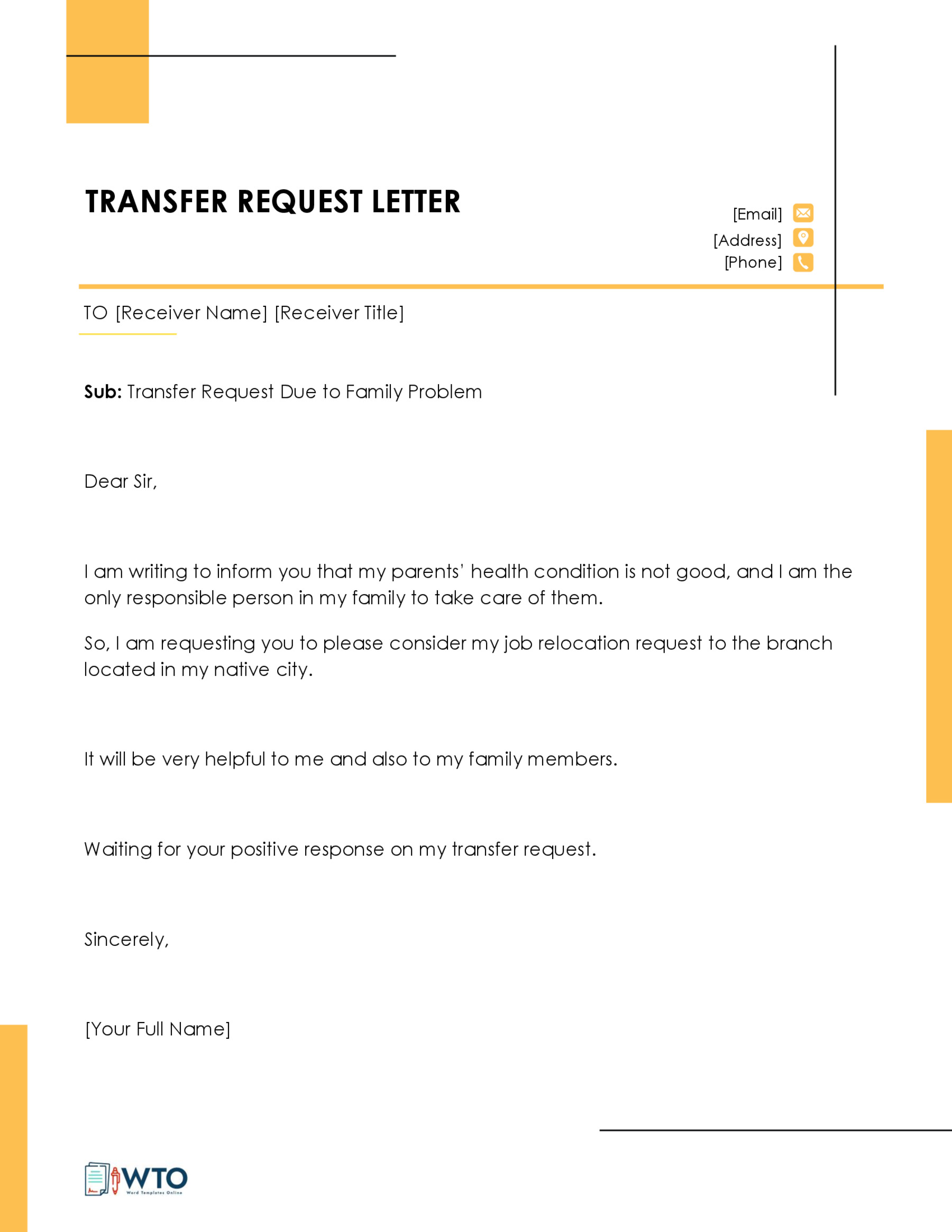 Transfer Offer Letter Transfer Offer Letter