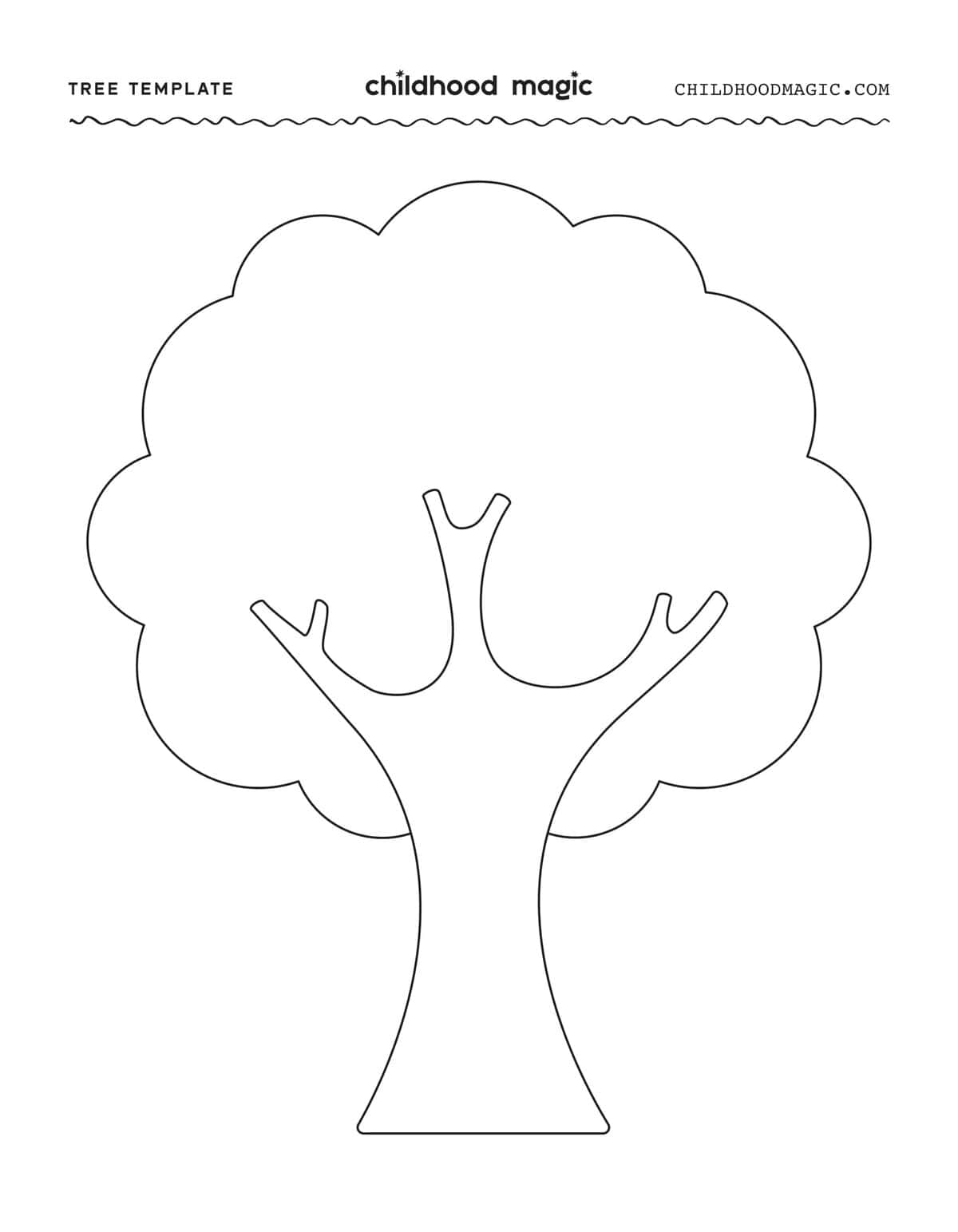 Tree Template Free Printable Tree Template Free Printable