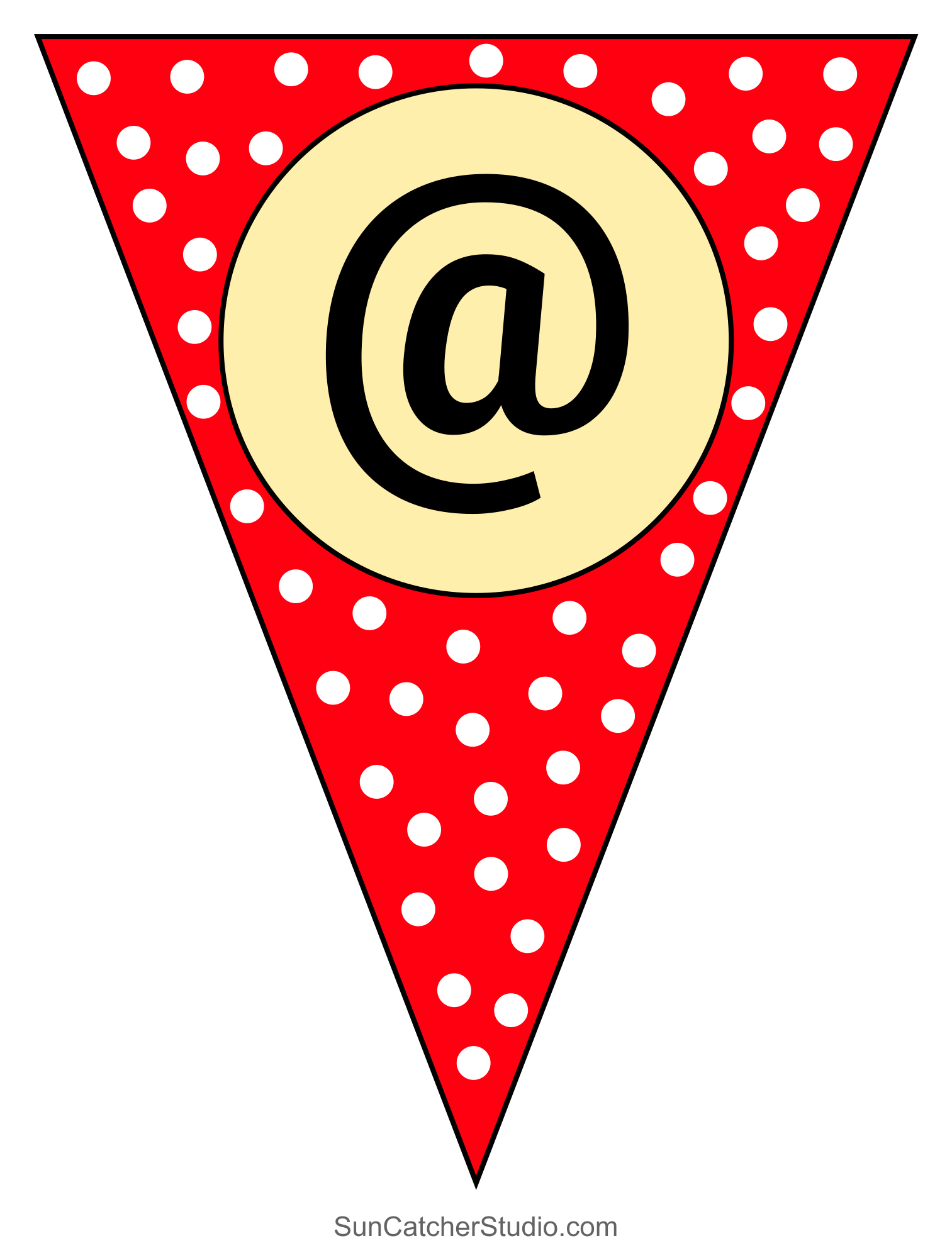 free printable bunting letters template
