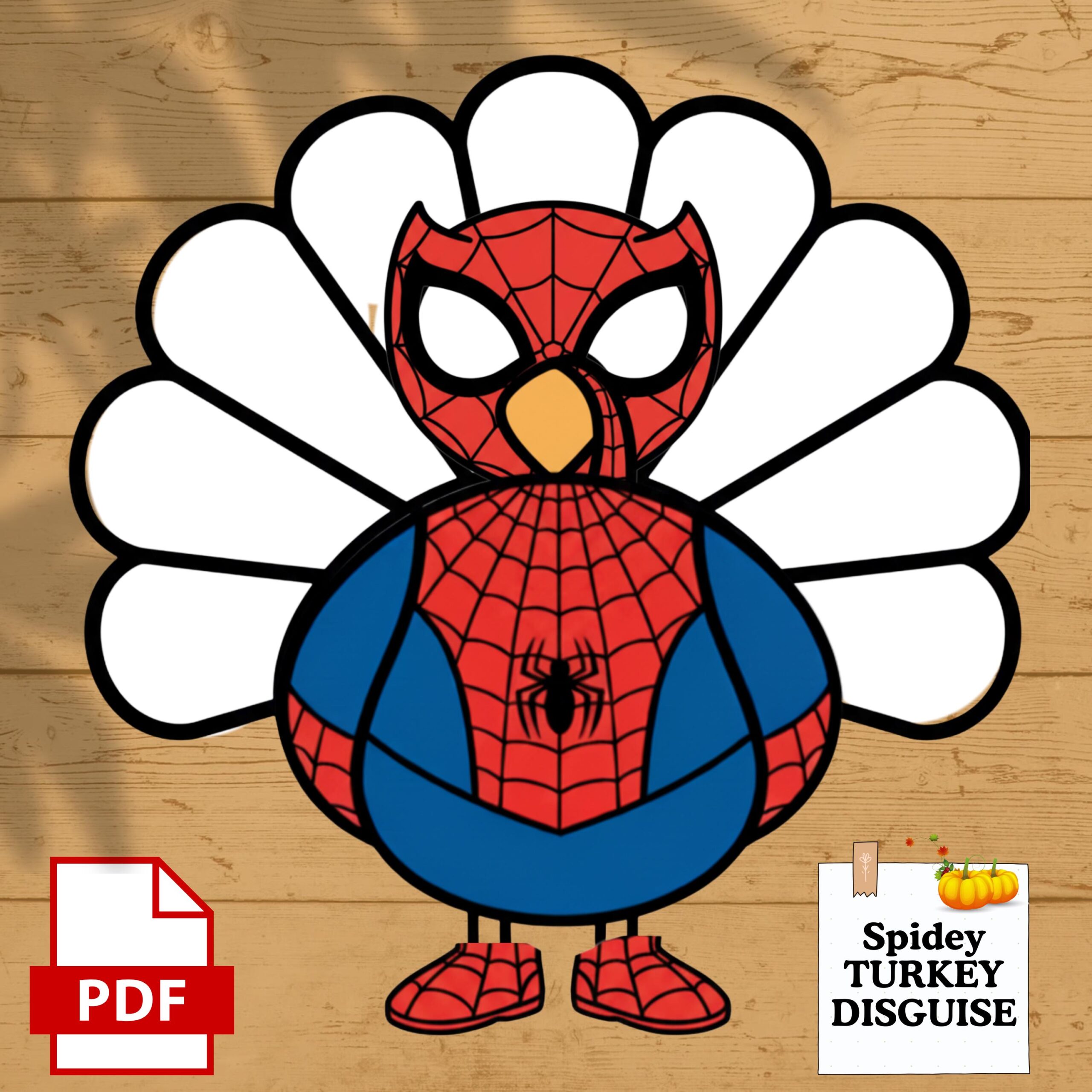 Turkey Disguise Spiderman Turkey Disguise Spiderman