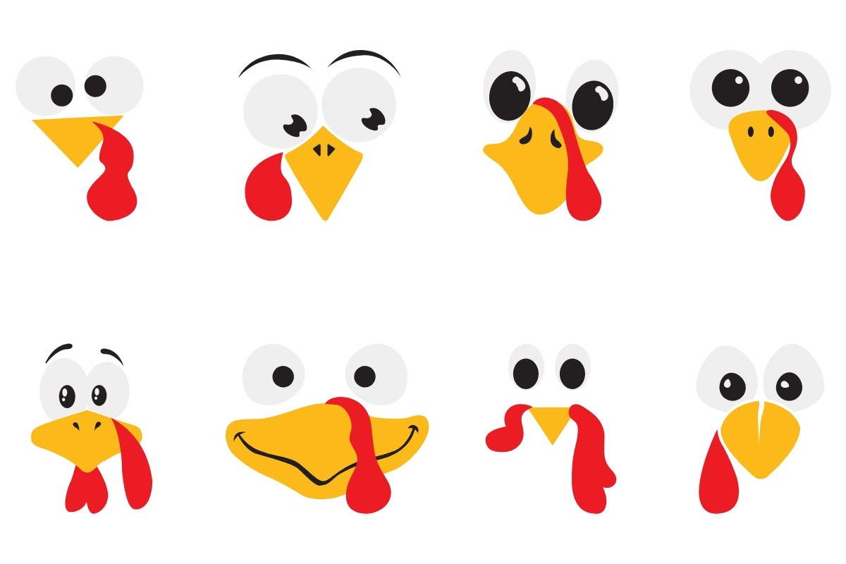 Turkey Face Svg Vector Thanksgiving Day Turkey Face Svg Vector Thanksgiving Day