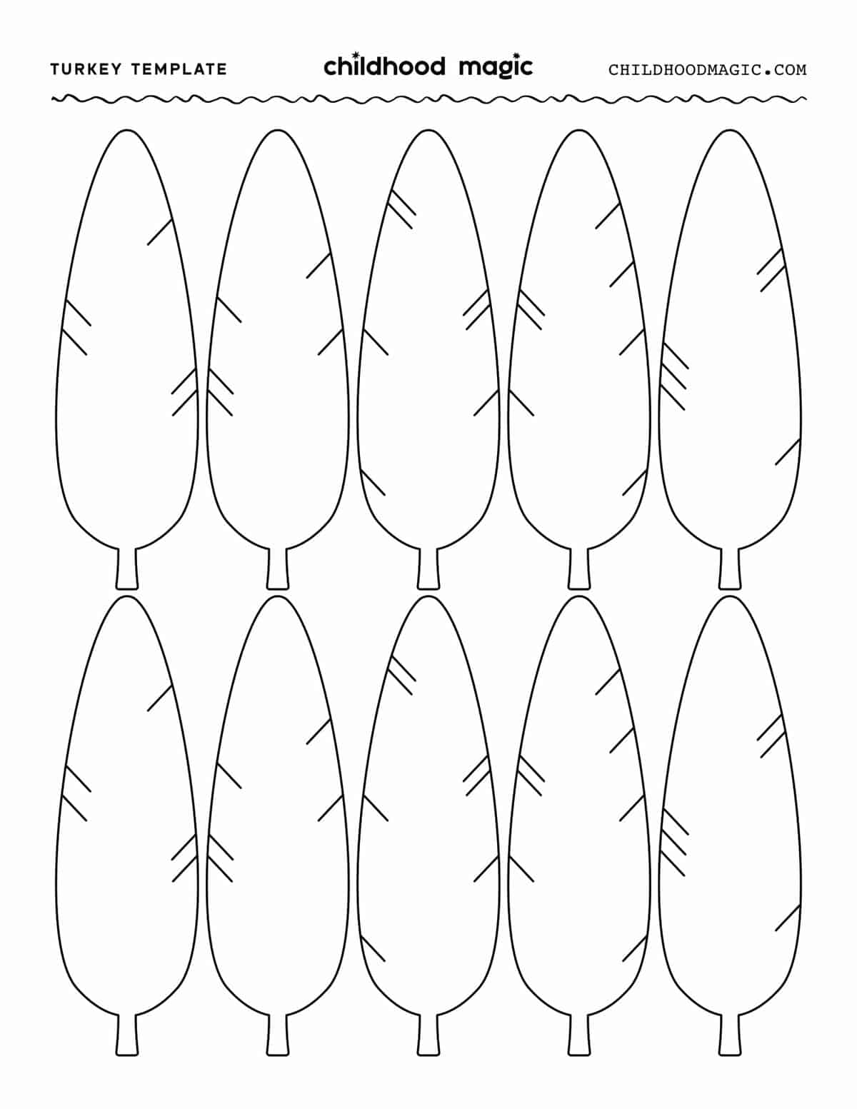 Turkey Template Free Printable Turkey Template Free Printable
