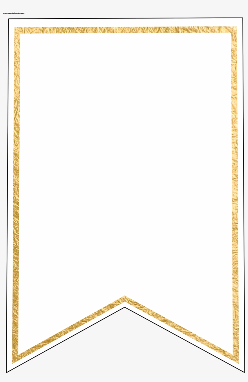 U2q8t4q8r5w7u2q8 Gold Pennant Banner Blank Template Flag Banner Template