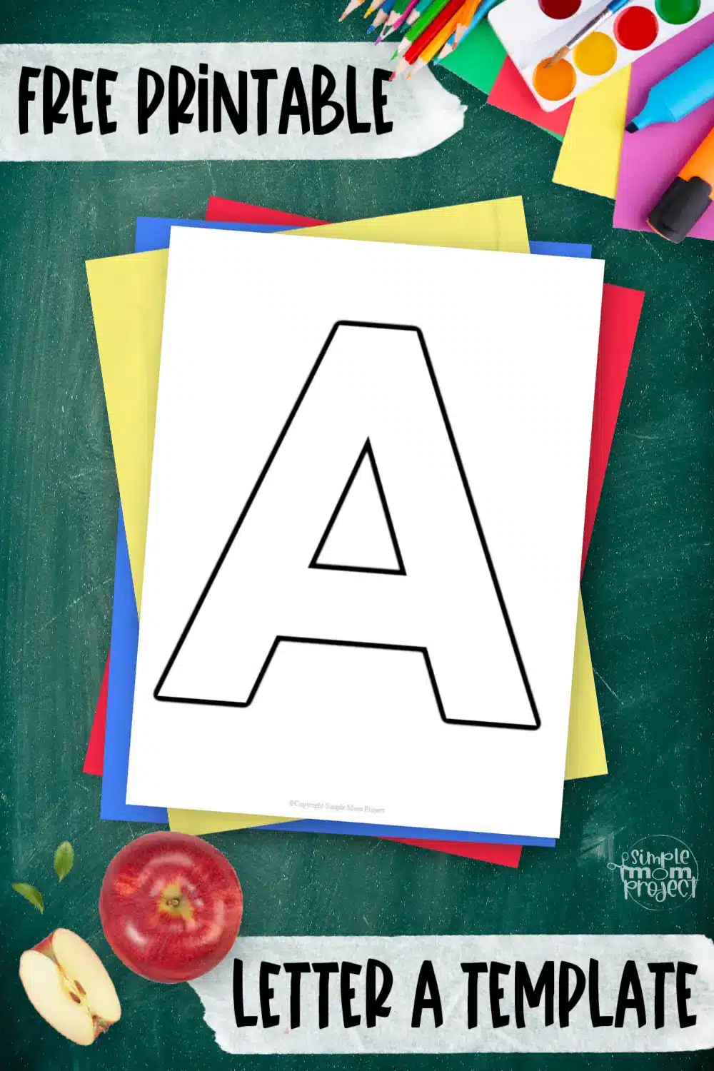 Uppercase Letter A Template