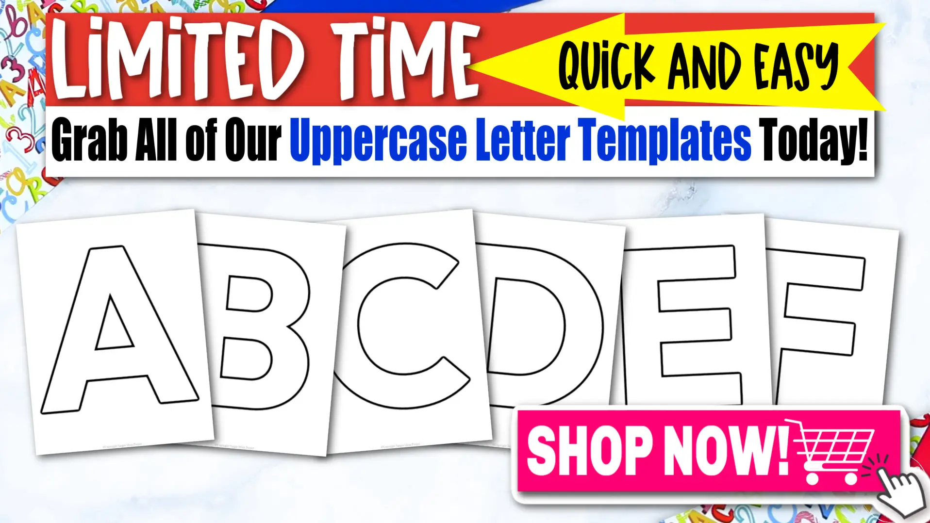 Uppercase Letter A Template