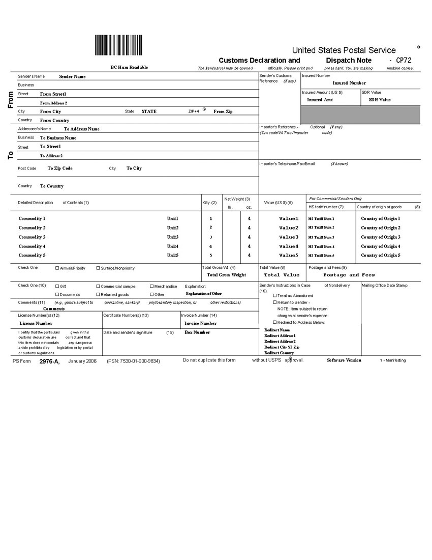 declaration sample template declaration sample template