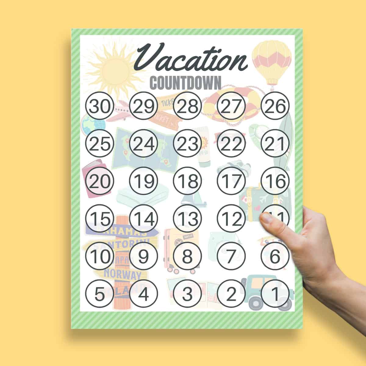 Vacation Countdown Calendar Vacation Countdown Calendar