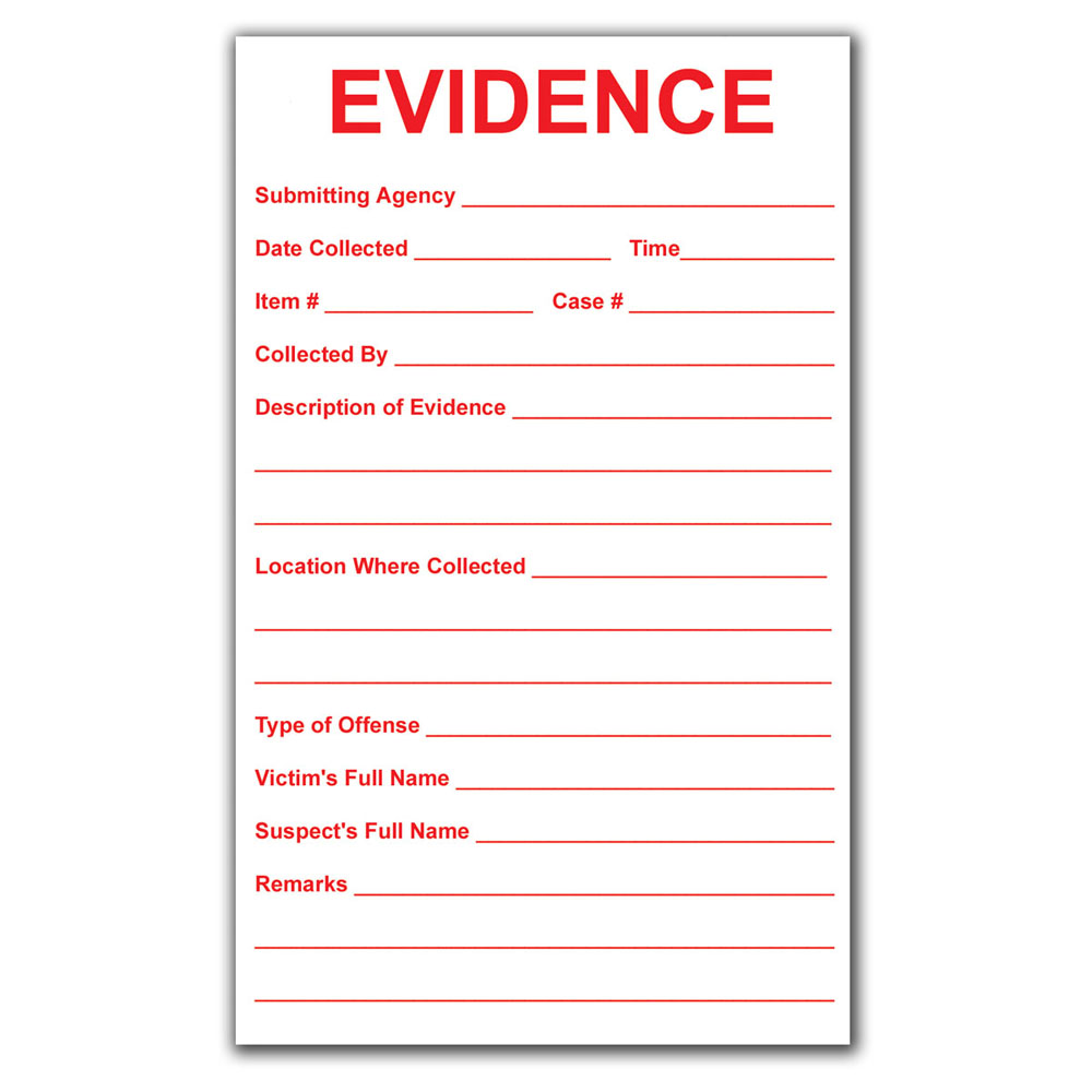 Victim Evidence Labels