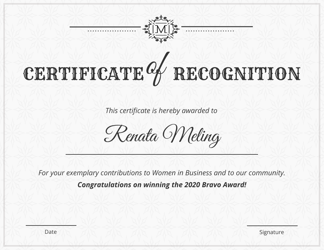 Vintage Certificate Of Recognition F3f6caf8 0d10 4fa3 B6d7 098120fcfc02