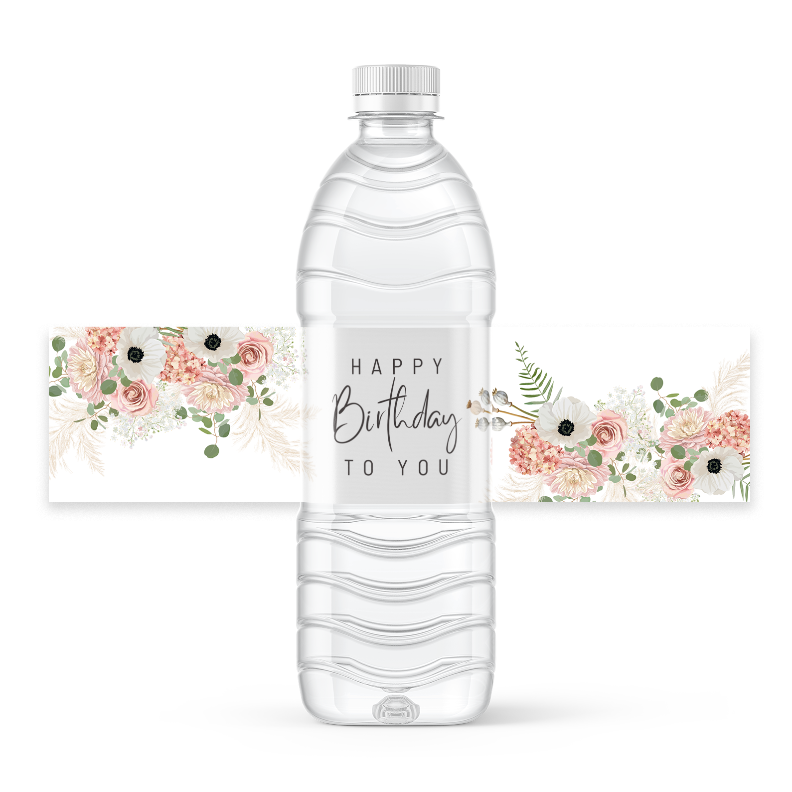 Water Bottle Label Template 7 X 2 In Water Bottle Label Template 7 X 2 In