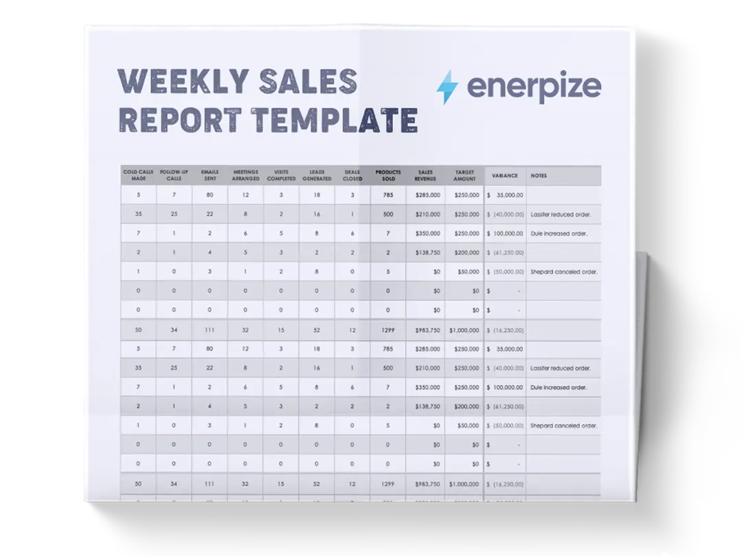 Weekly Sales Report
