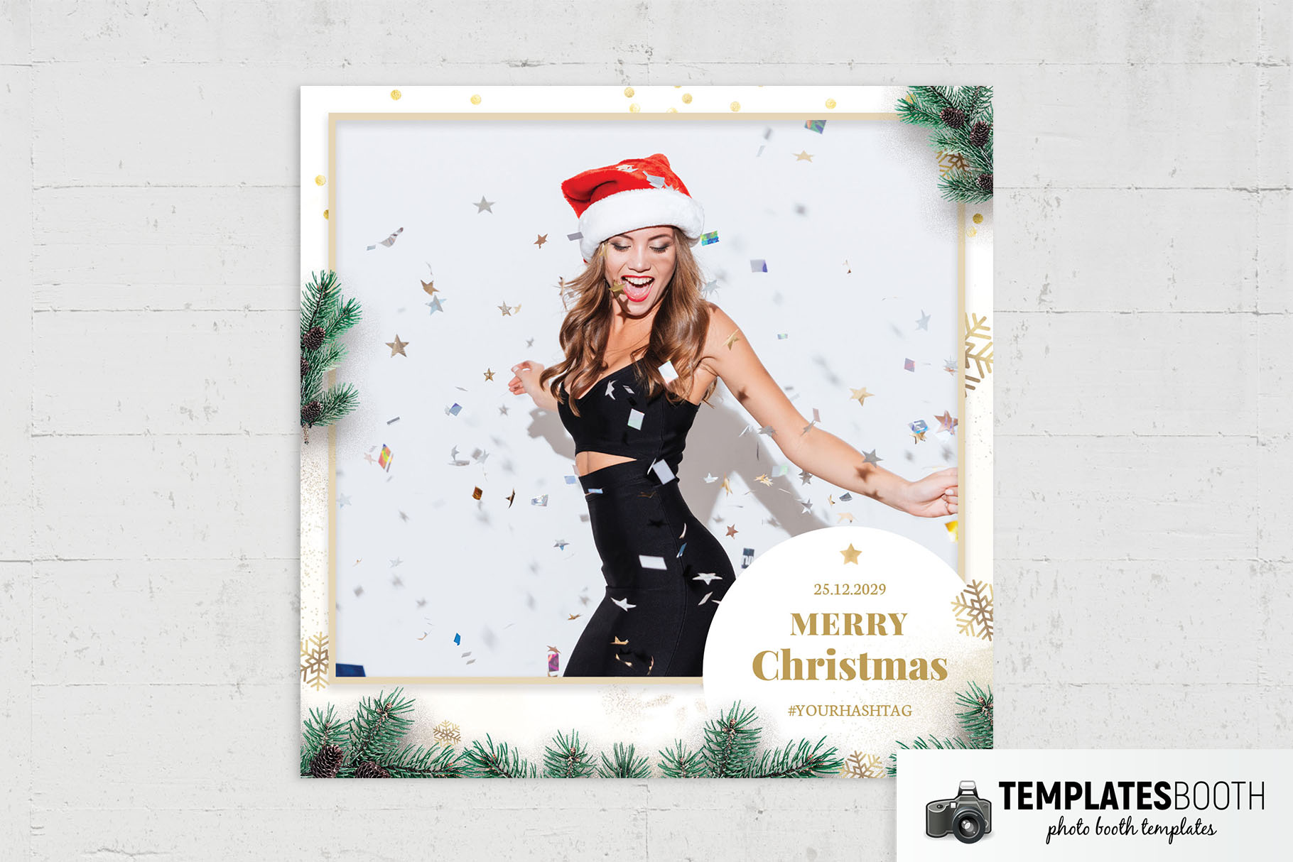 White Christmas Photo Booth Template White Christmas Photo Booth Template