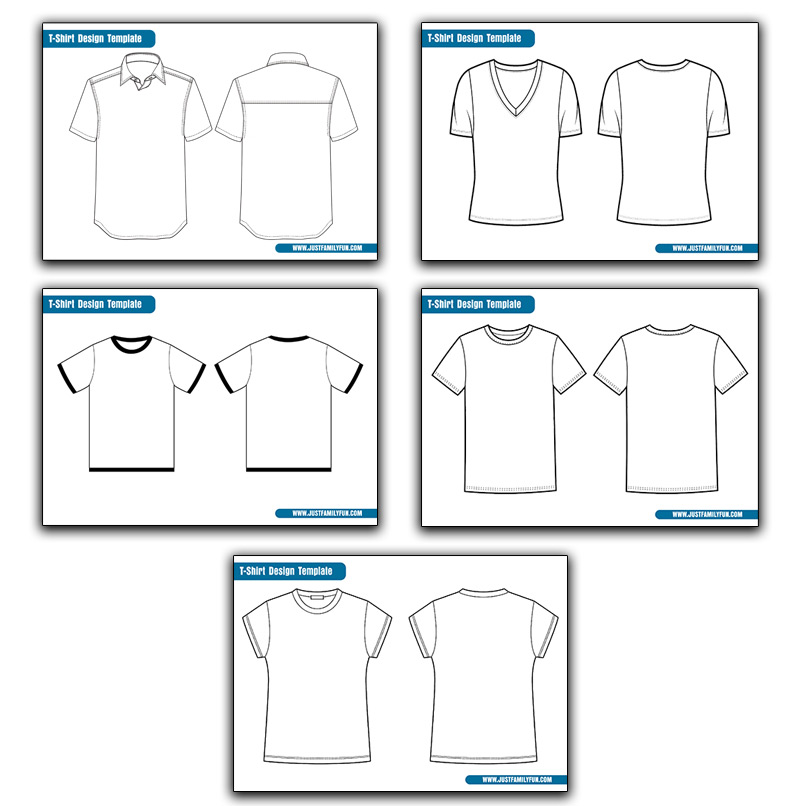 White T Shirt Template