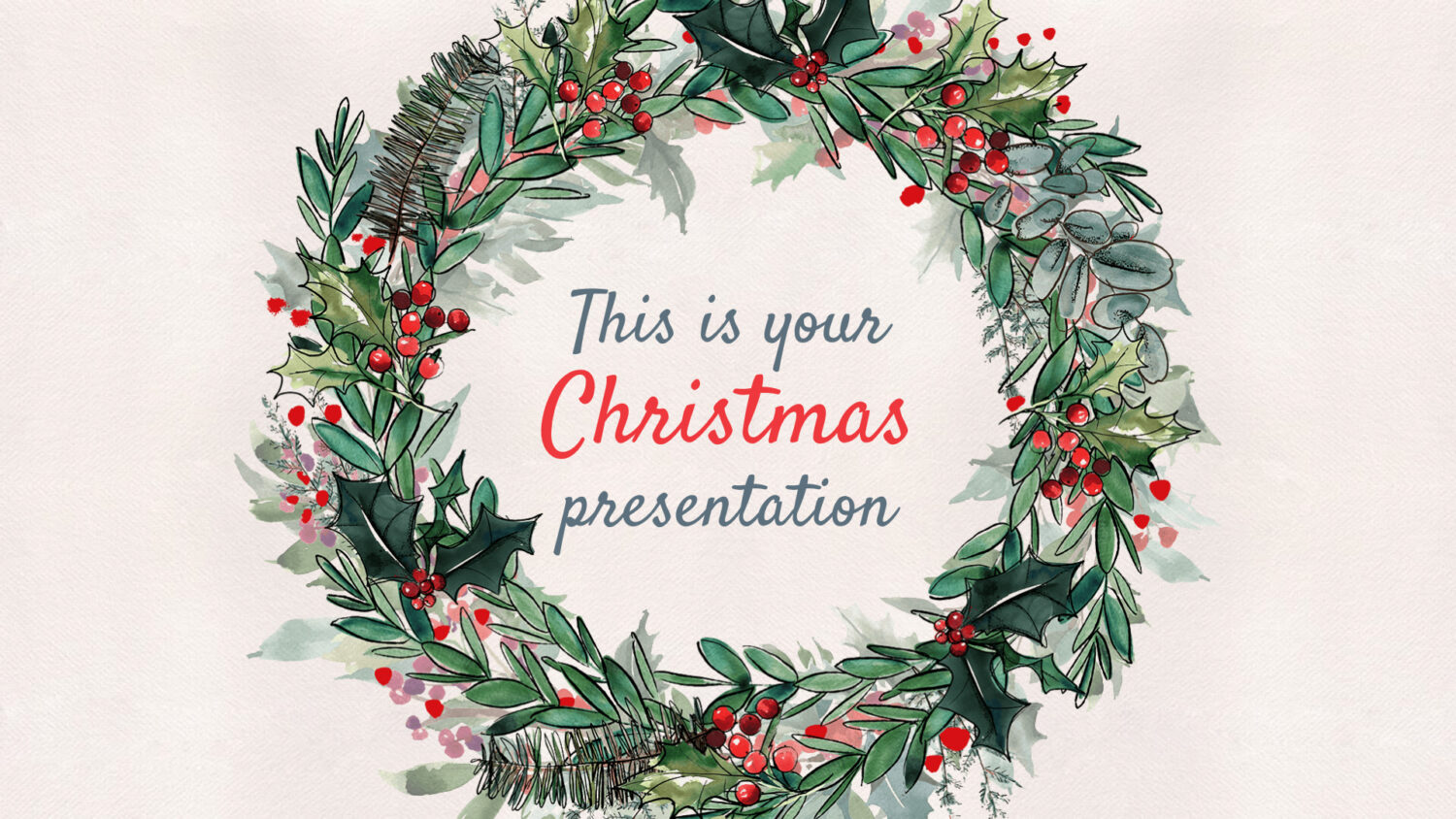 Winter Christmas Free Presentation Template