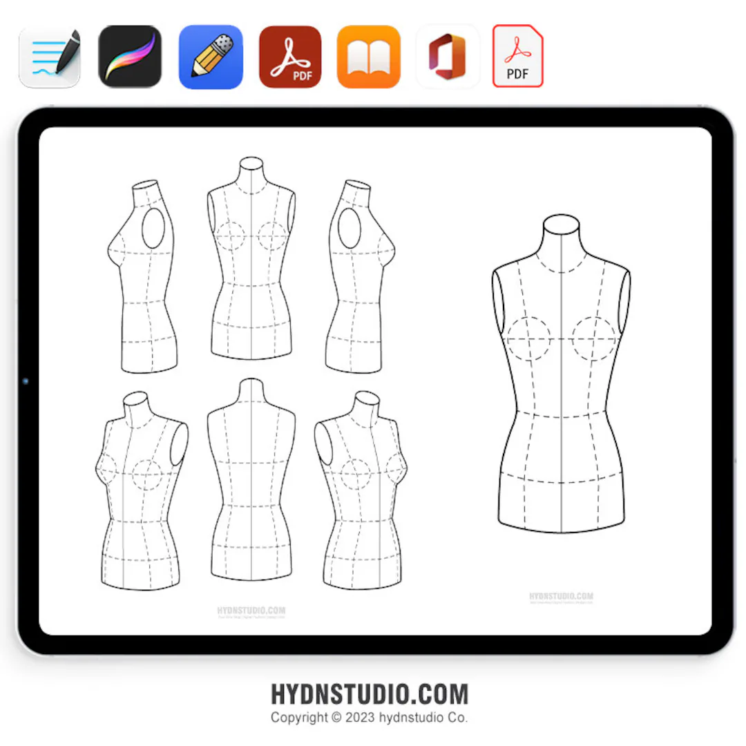 free printable fashion model template