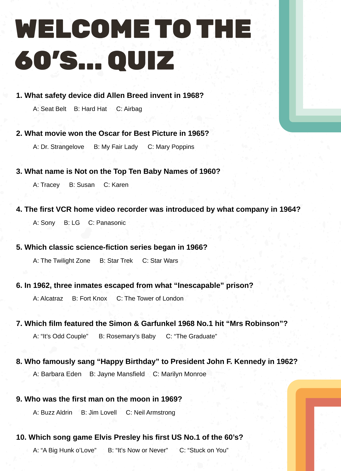 Word Quiz Free Google Docs Template Word Quiz Free Google Docs Template