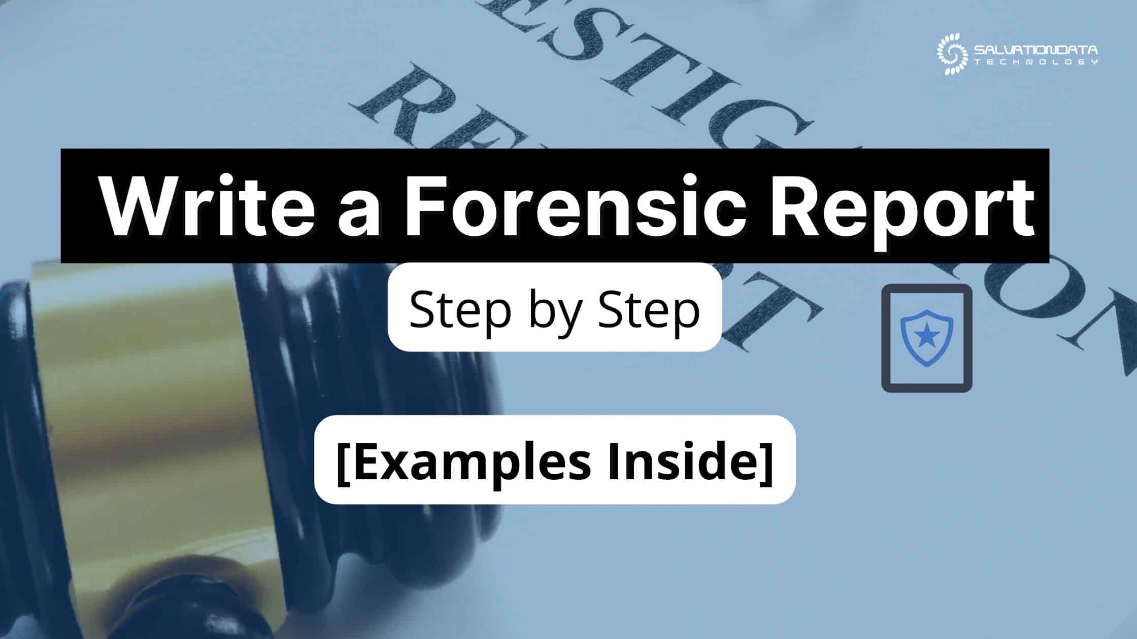 Write A Forensic Report