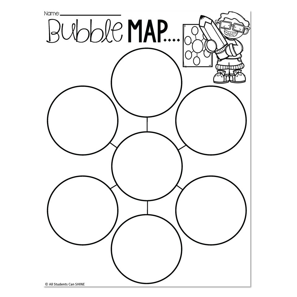 free printable bubble map template