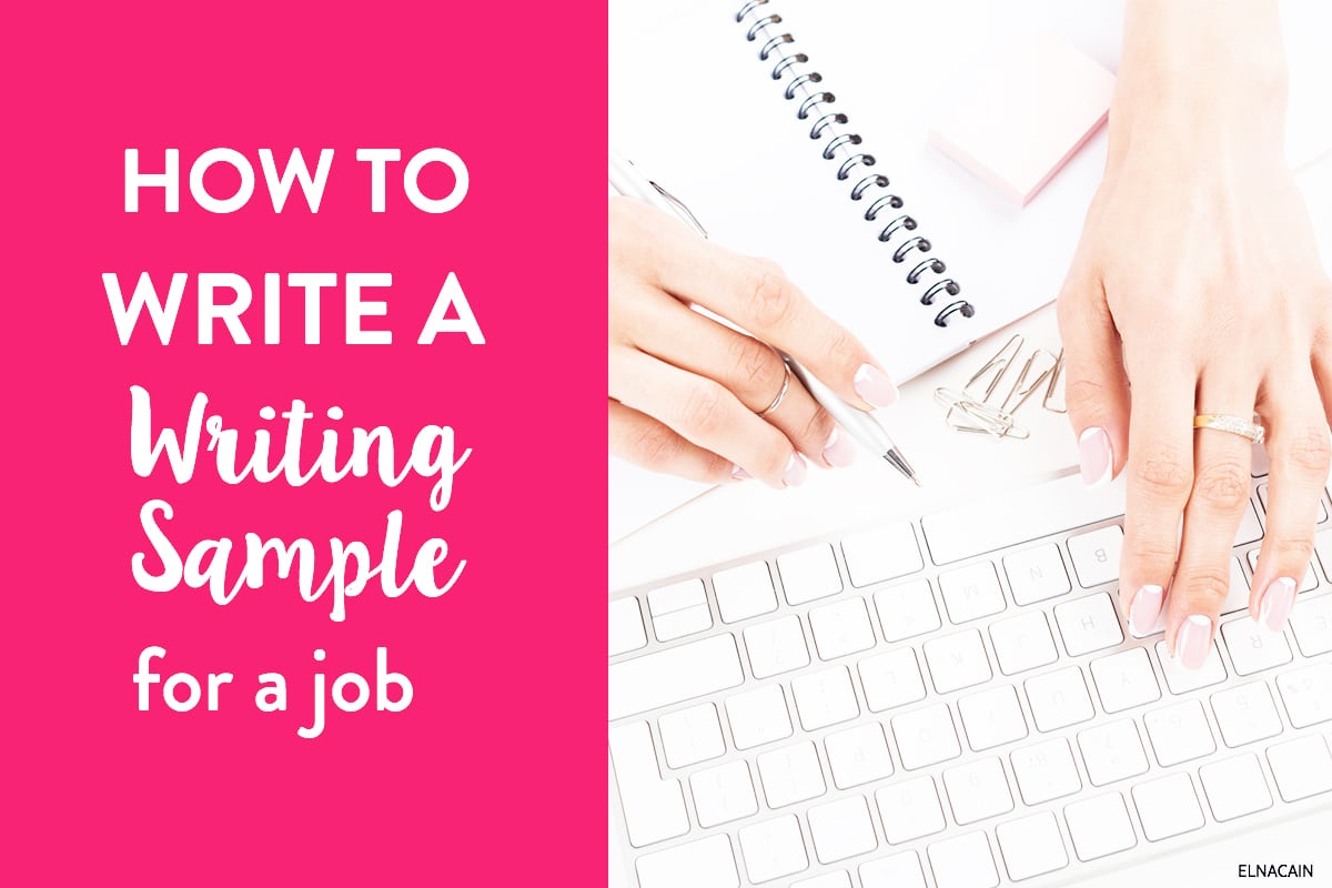 professional writing sample template