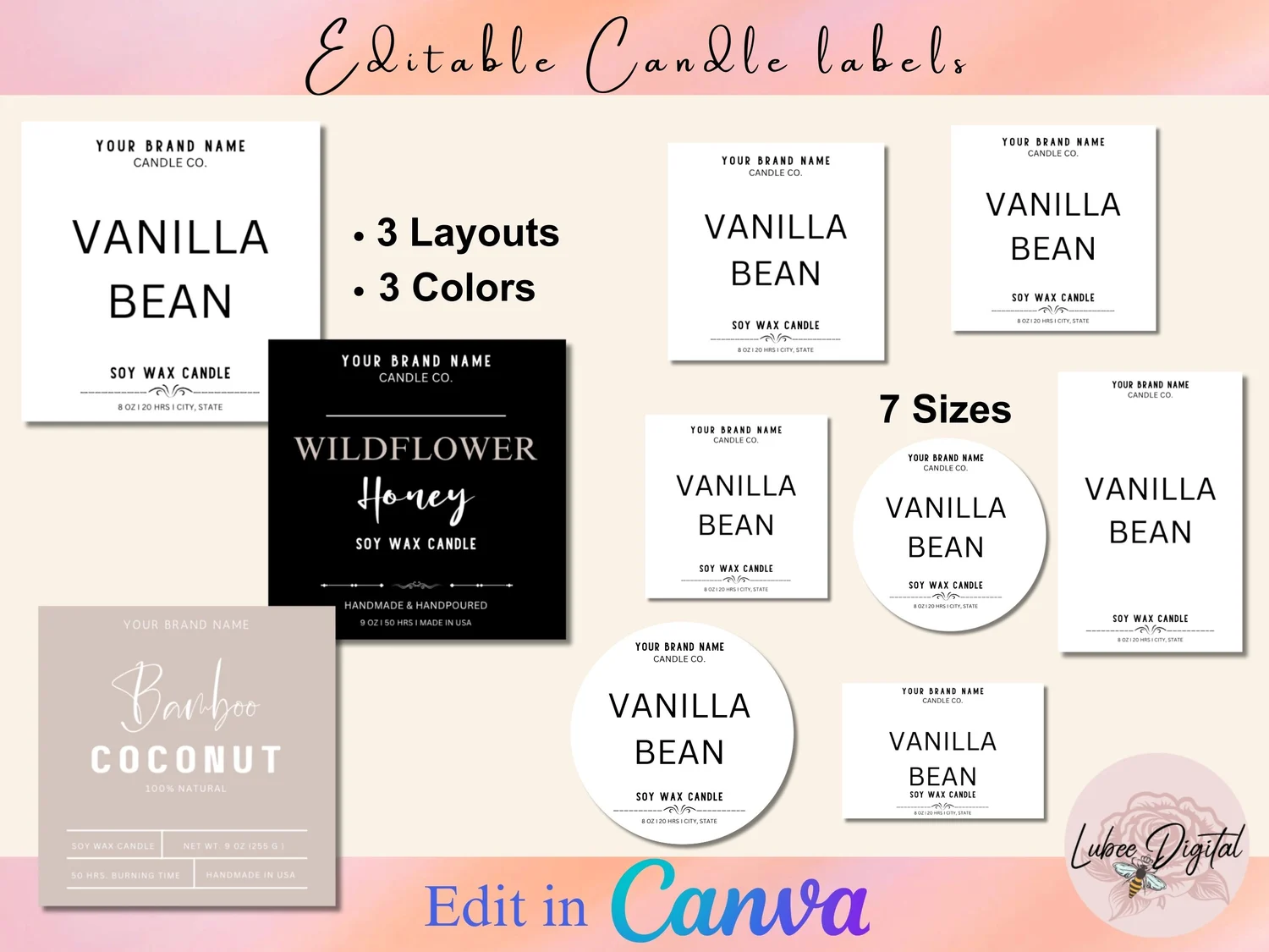 free printable candle label template