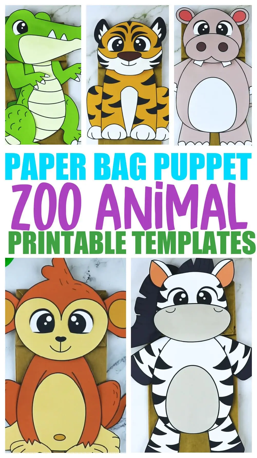 free printable animal stick puppet template free printable animal stick puppet template